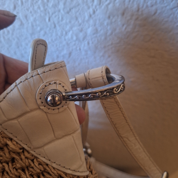 Brighton Stylish Tan and Cream Woven Women's Bag - Picture 6 of 9